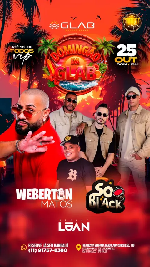 Flyer: Domingo na Glab, domingo 25 out