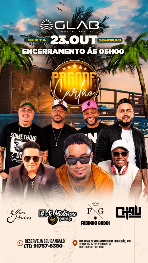 Flyer: Pagode do Carlão, sexta 23 out